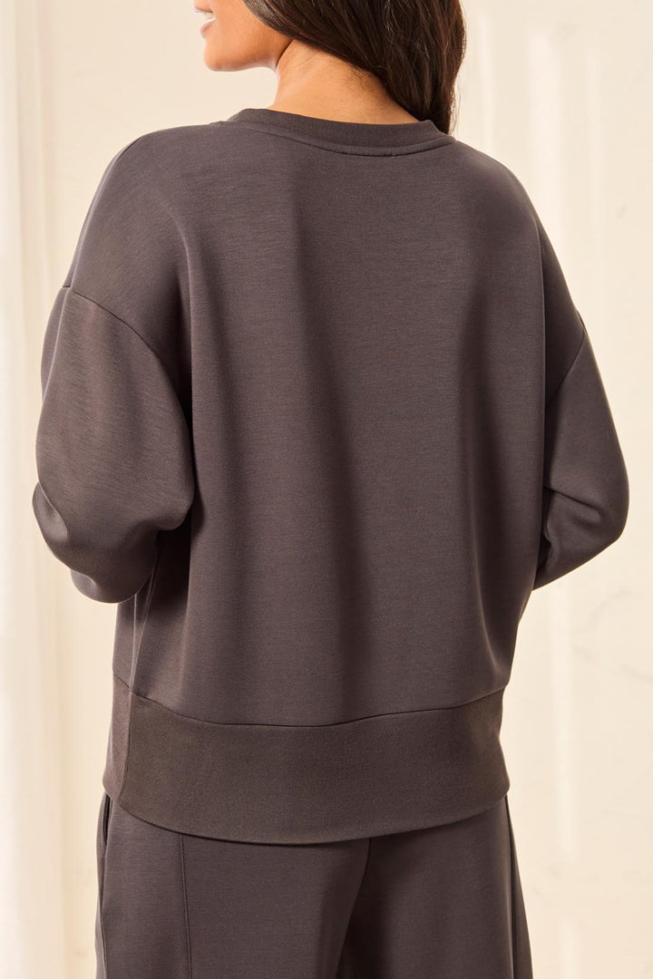 Tribal Long Sleeve V-Neck Knit Top