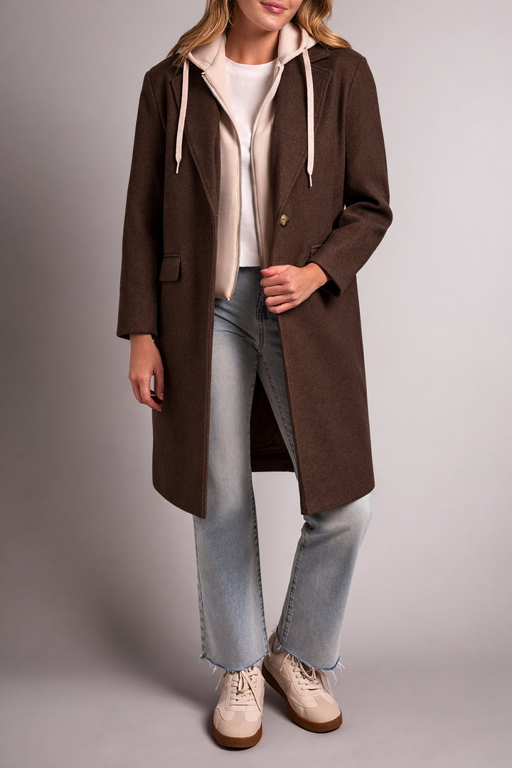 Tribal Trench Fooler Hoodie Coat
