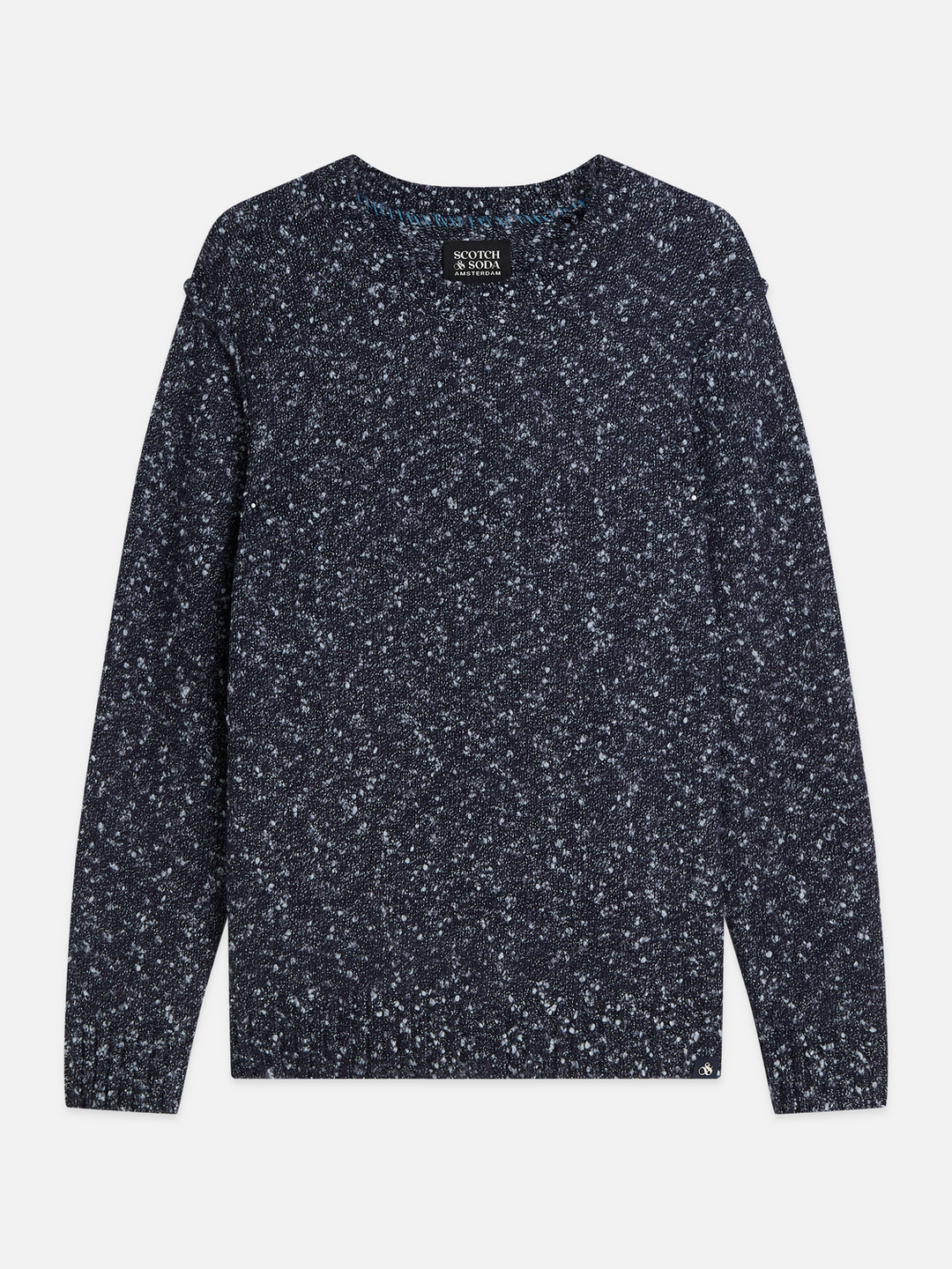 Scotch & Soda Bouclé Melange Wool-Alpaca-Blend Regular-Fit Pullover