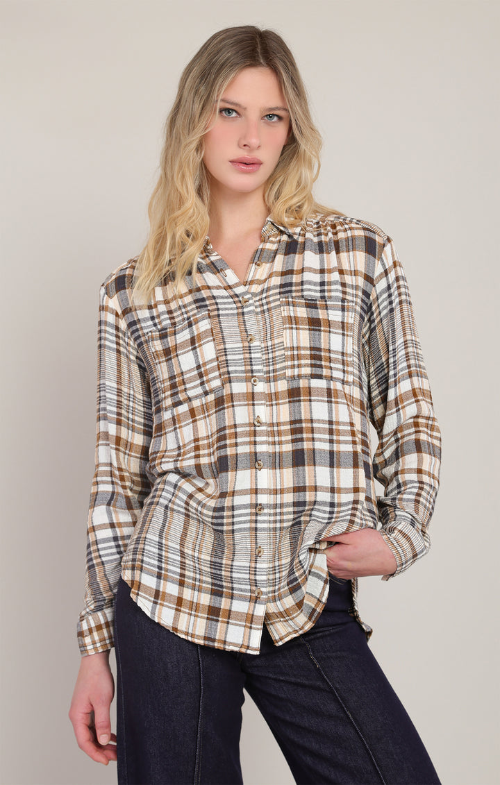Room34 Plaid Button-Up Shirt