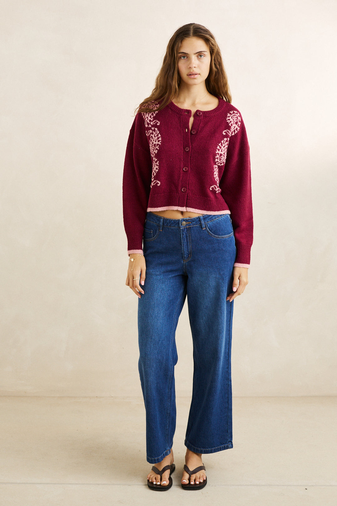 Rhythm Sandy Crop Cardigan
