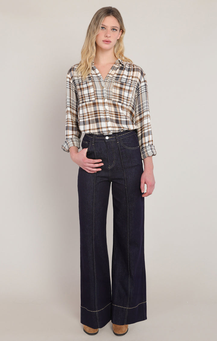 Room34 Plaid Button-Up Shirt