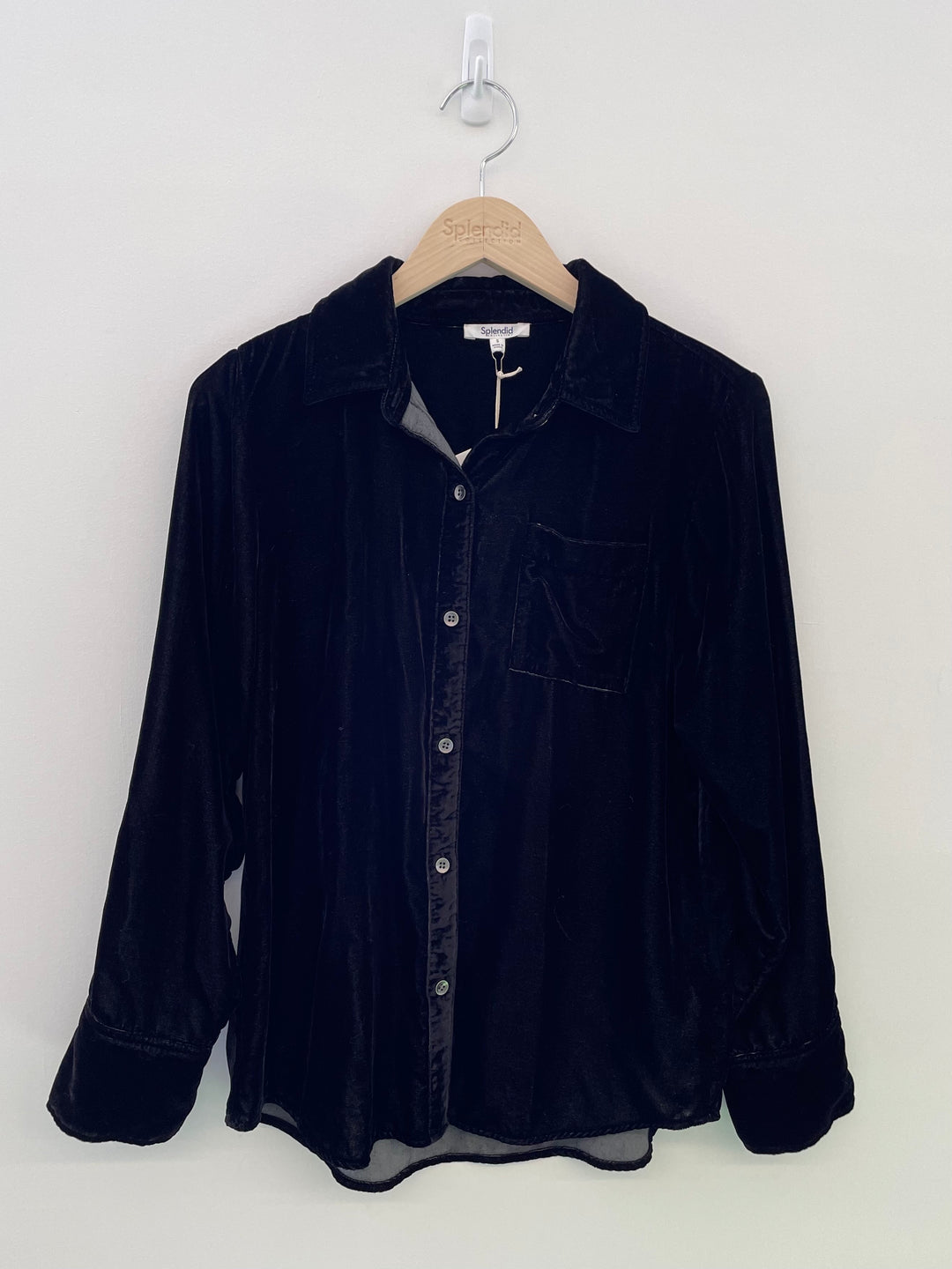 Splendid Ryan Velvet Button Down