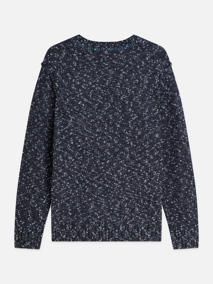 Scotch & Soda Bouclé Melange Wool-Alpaca-Blend Regular-Fit Pullover
