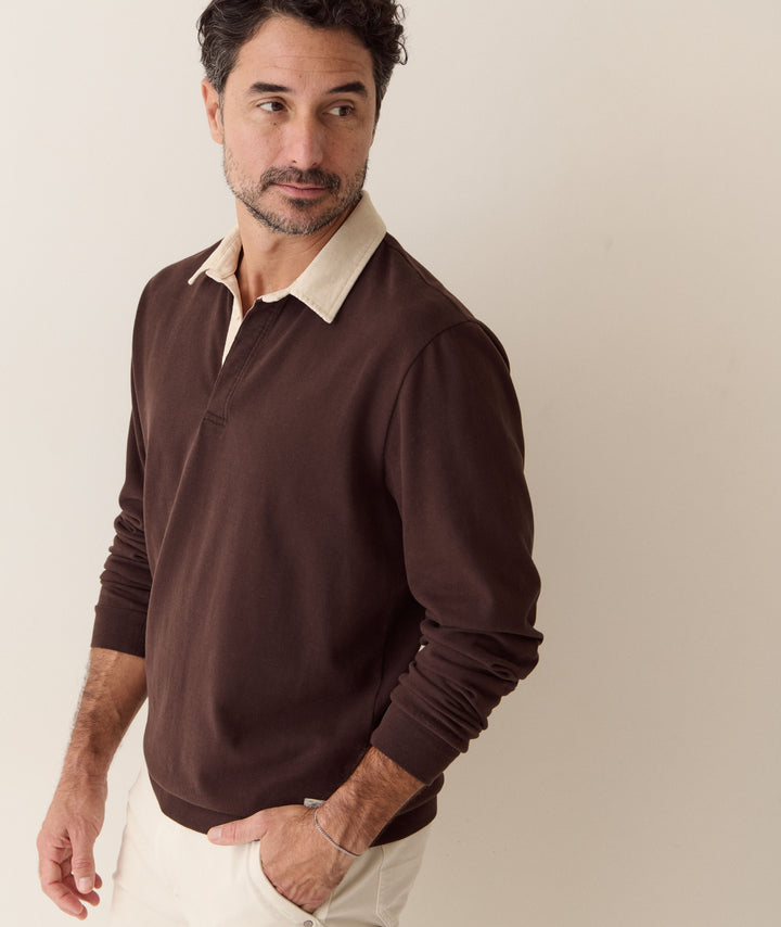 Marine Layer Sueded Rugby Polo