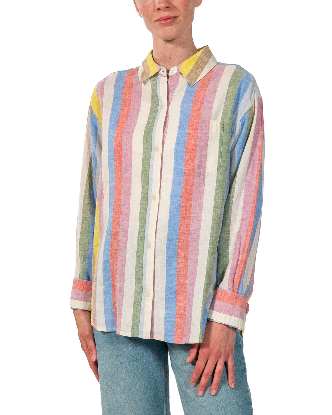 Pendleton Coastal Striped Button Up Shirt