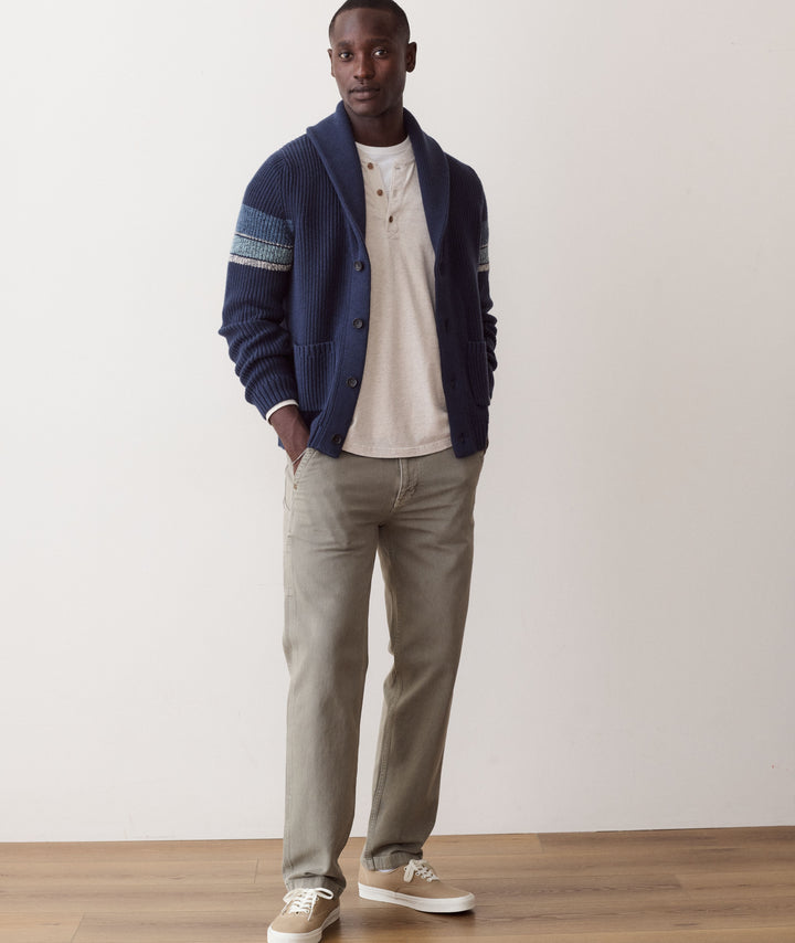 Marine Layer Varsity Shawl Cardigan