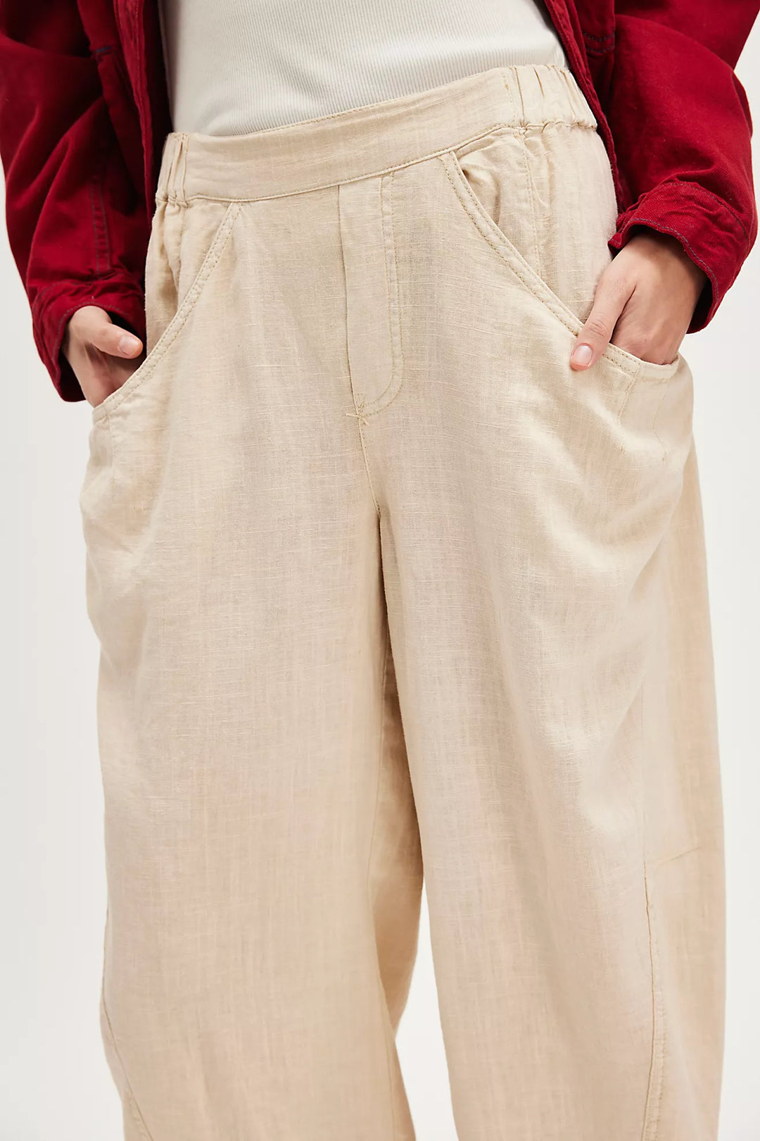 Free People High Road Pull on Barrel Pant