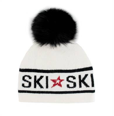 Mitchie's Matchings Ski Beanie With Fox Pom