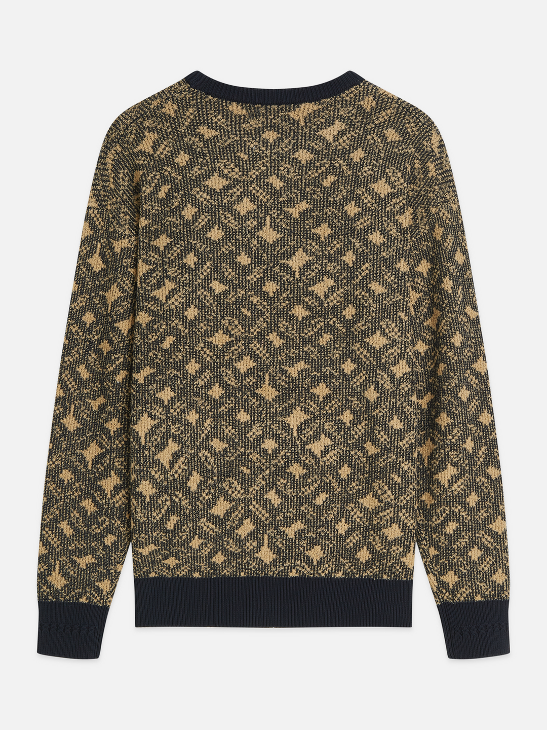 Scotch & Soda Jacquard Wool-Blend Extra Dropped Shoulder Pullover