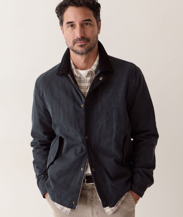 Marine Layer Weston Wax Canvas Barn Jacket