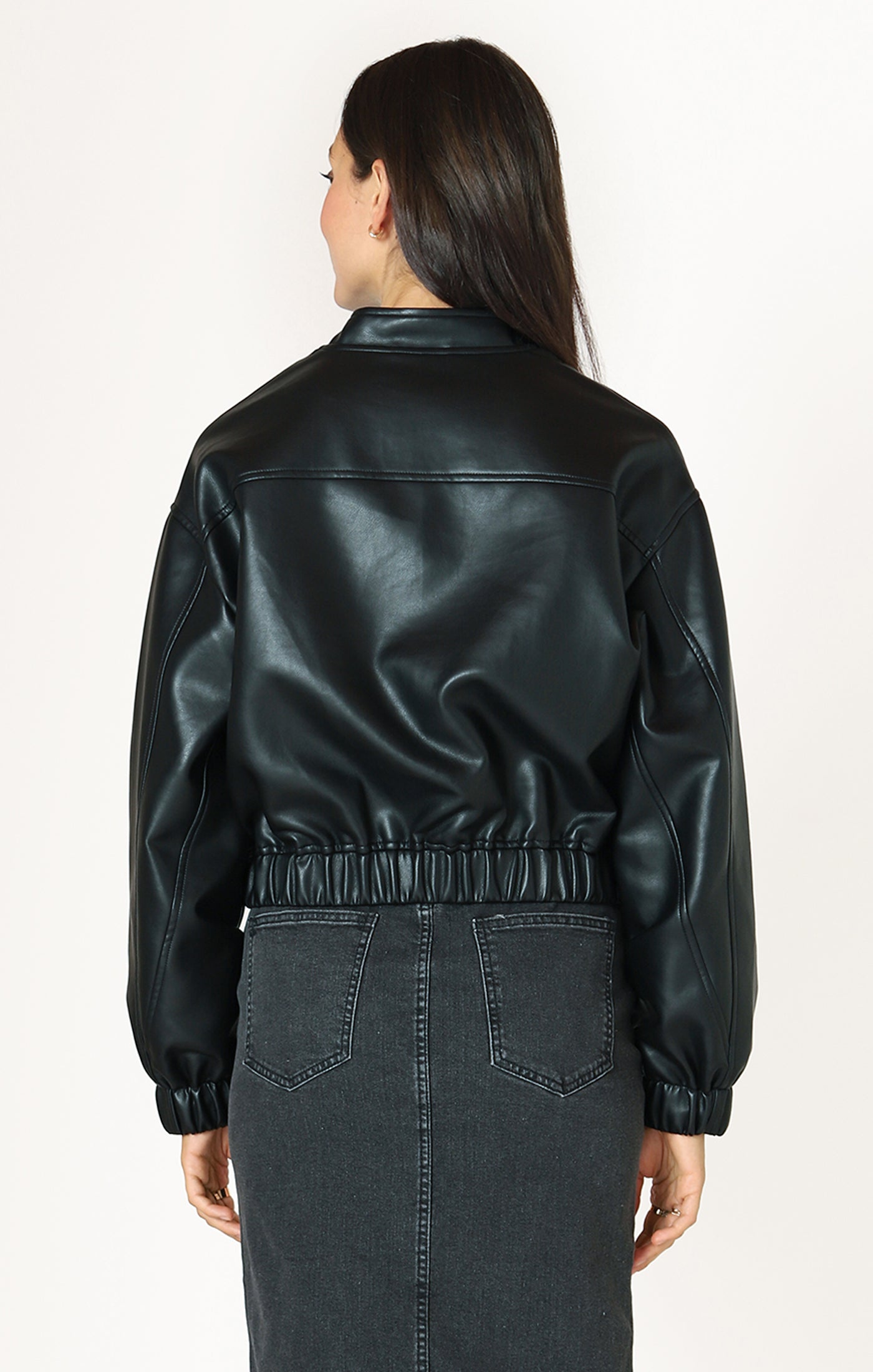 Dex Faux Leather Bomber Jacket – Dales Clothing for Men and Women