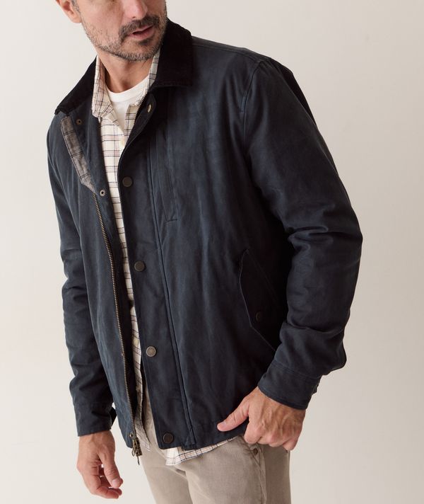 Marine Layer Weston Wax Canvas Barn Jacket
