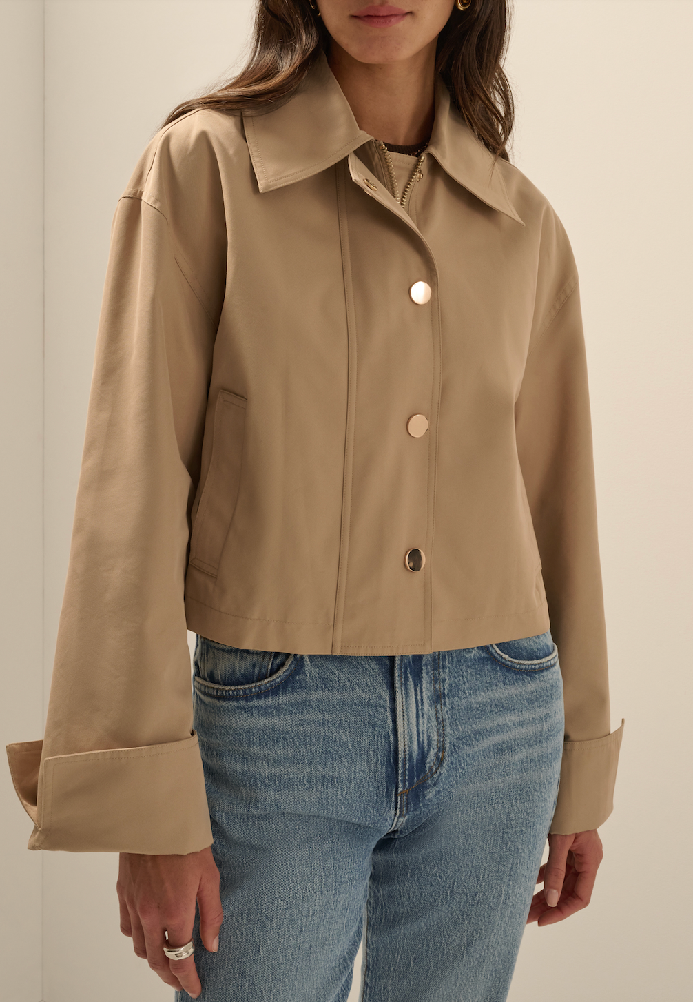 Favorite Daughter The Rue Cropped Trench