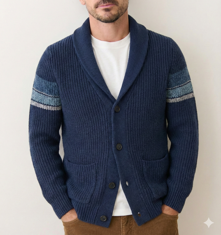 Marine Layer Varsity Shawl Cardigan