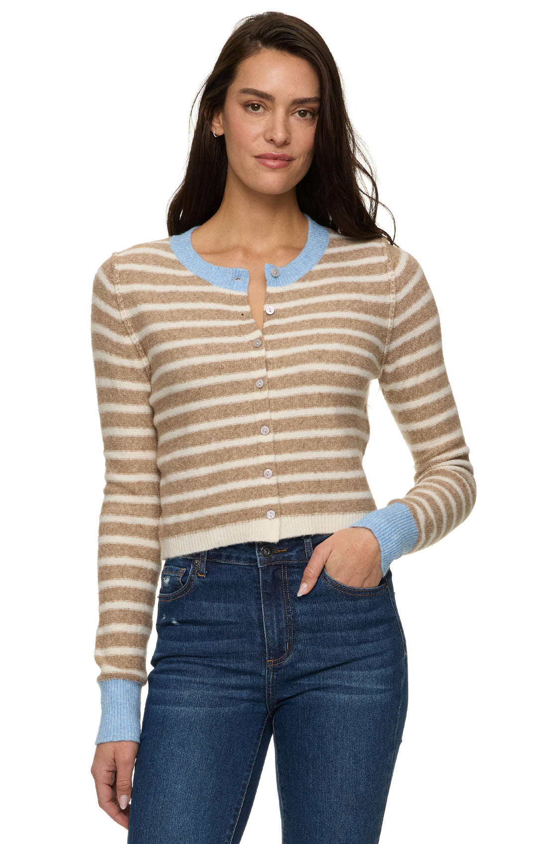 Flag & Anthem Marietta Contrast Stripe Cardigan