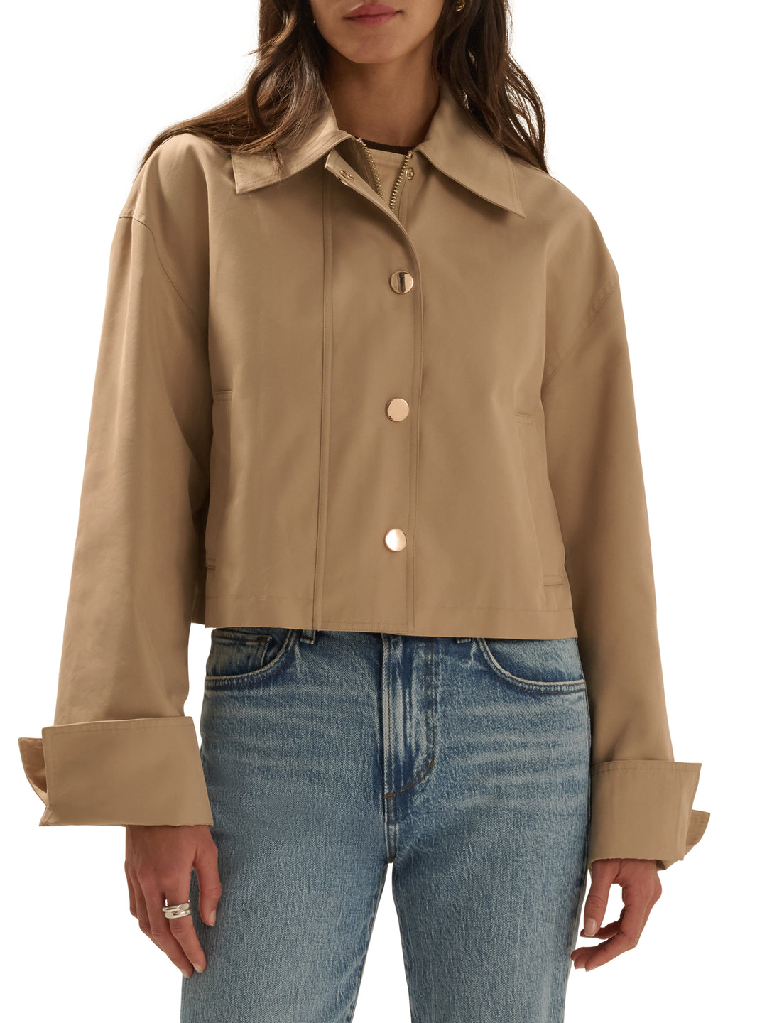 Favorite Daughter The Rue Cropped Trench