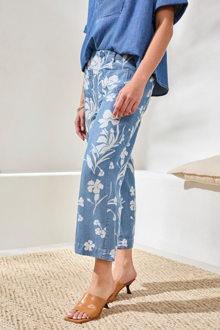 Tribal Flowy Wide Crop Pants
