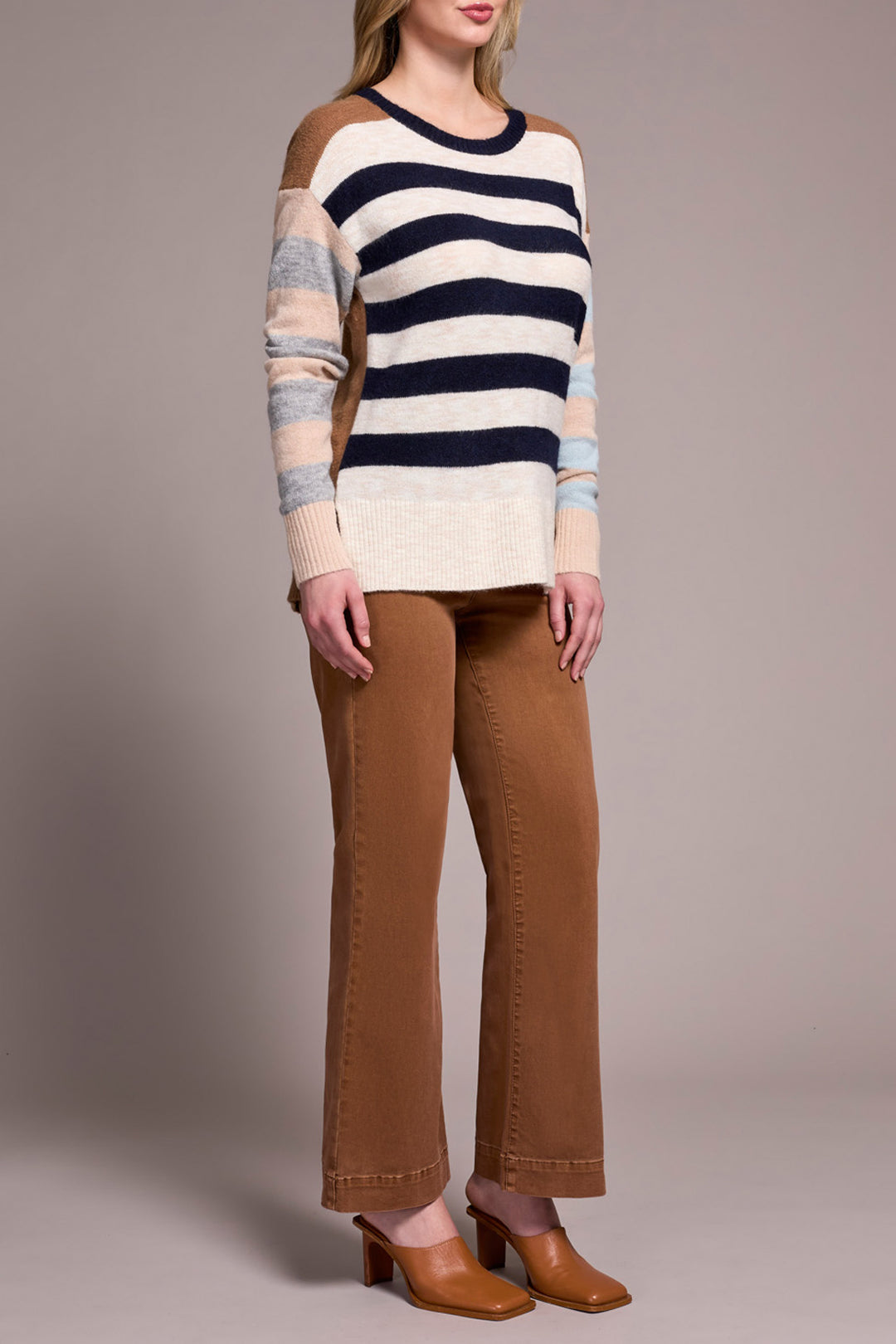 Tribal Long Sleeve Boat Neck Sweater