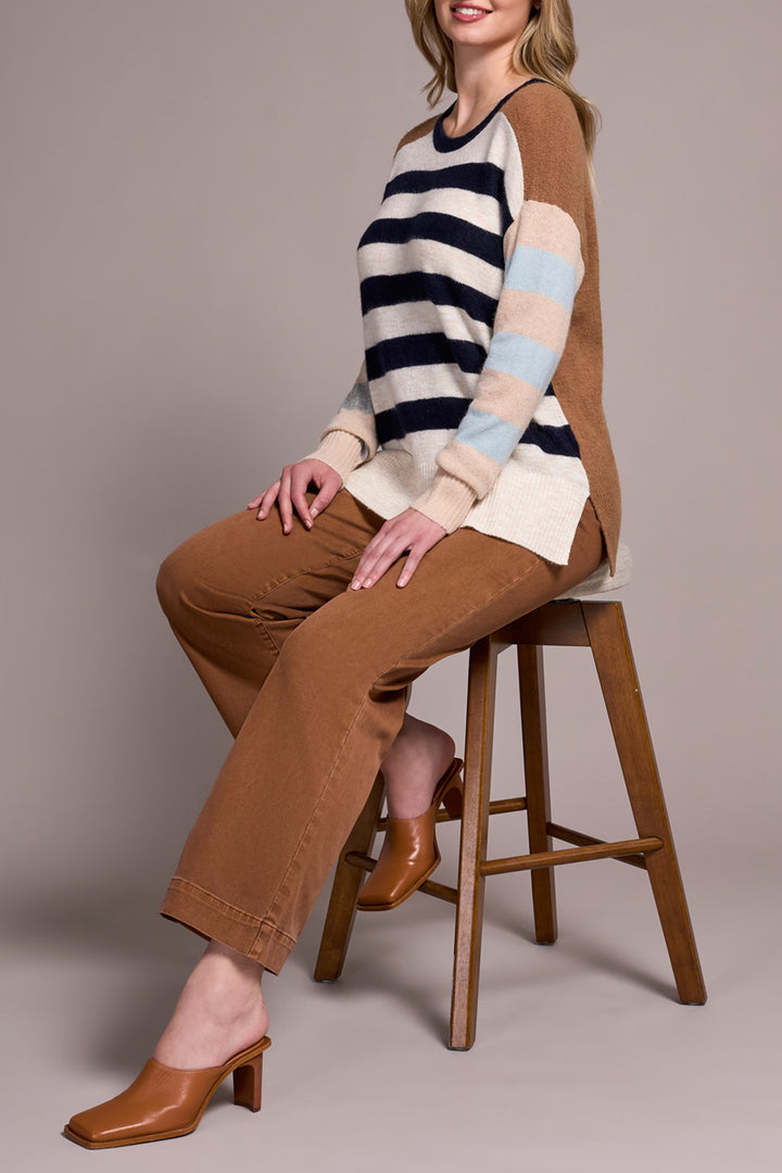 Tribal Long Sleeve Boat Neck Sweater