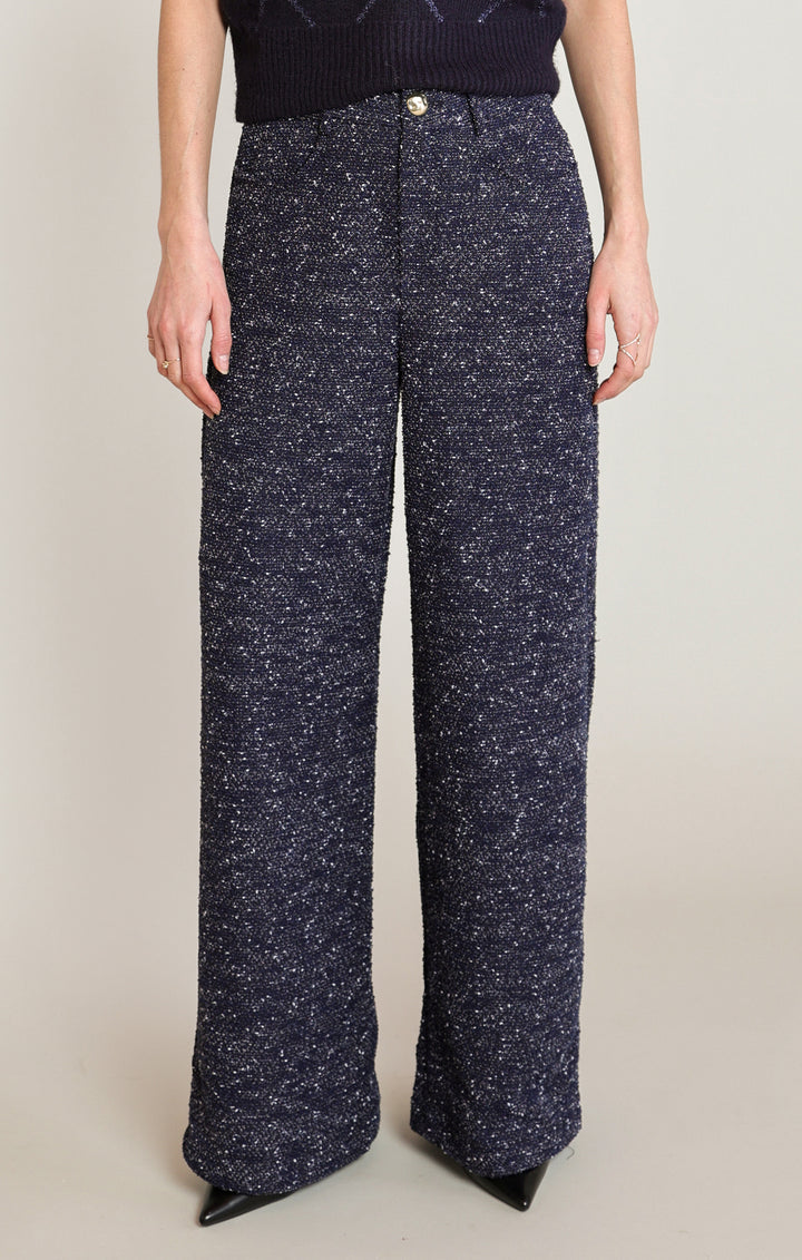 Black Tape Bouclé Pant