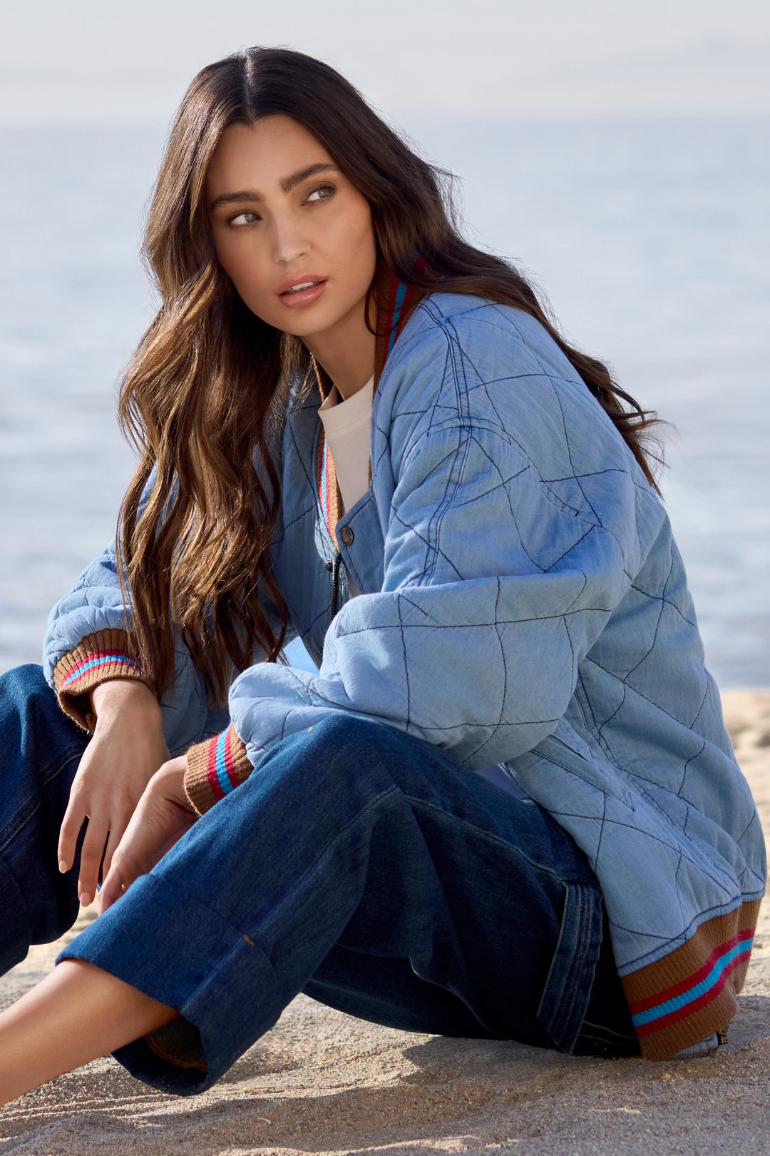 Tribal Quilted Bomber Jacket