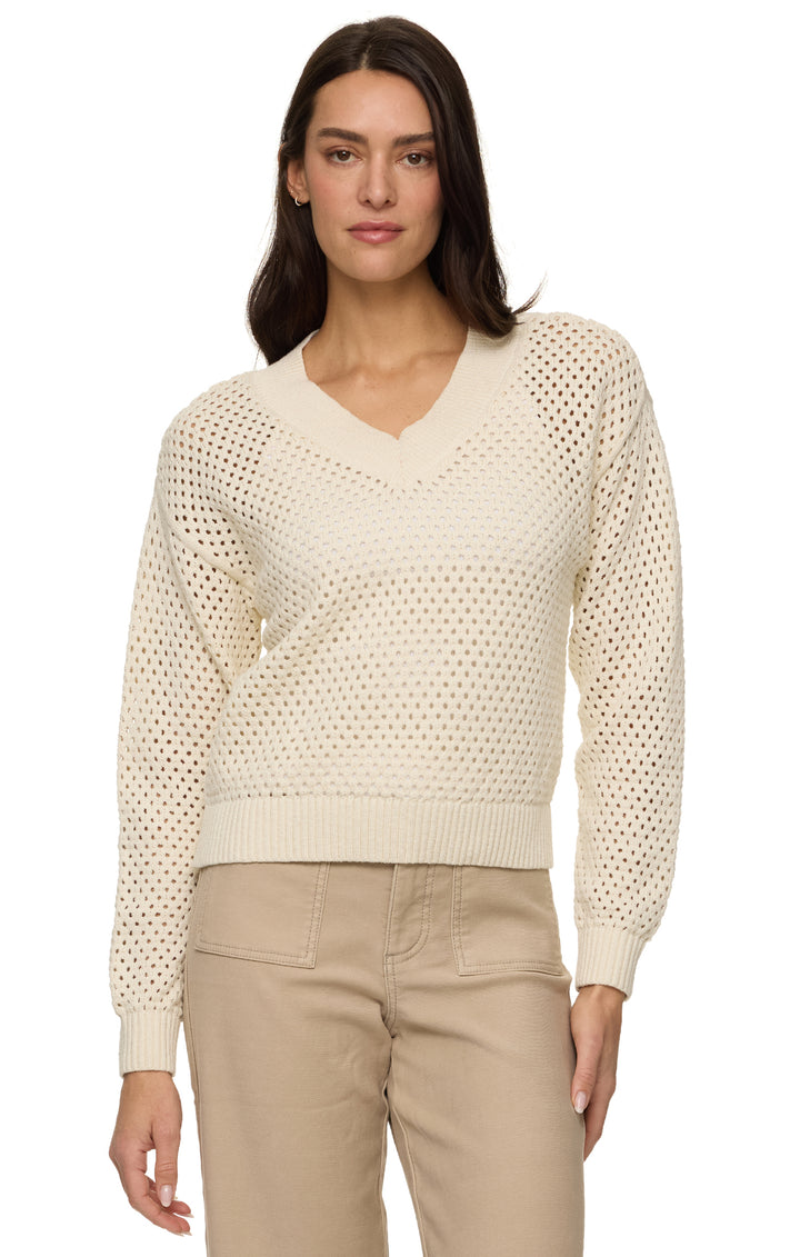 Flag & Anthem Emerson Crochet Long Sleeve Sweater