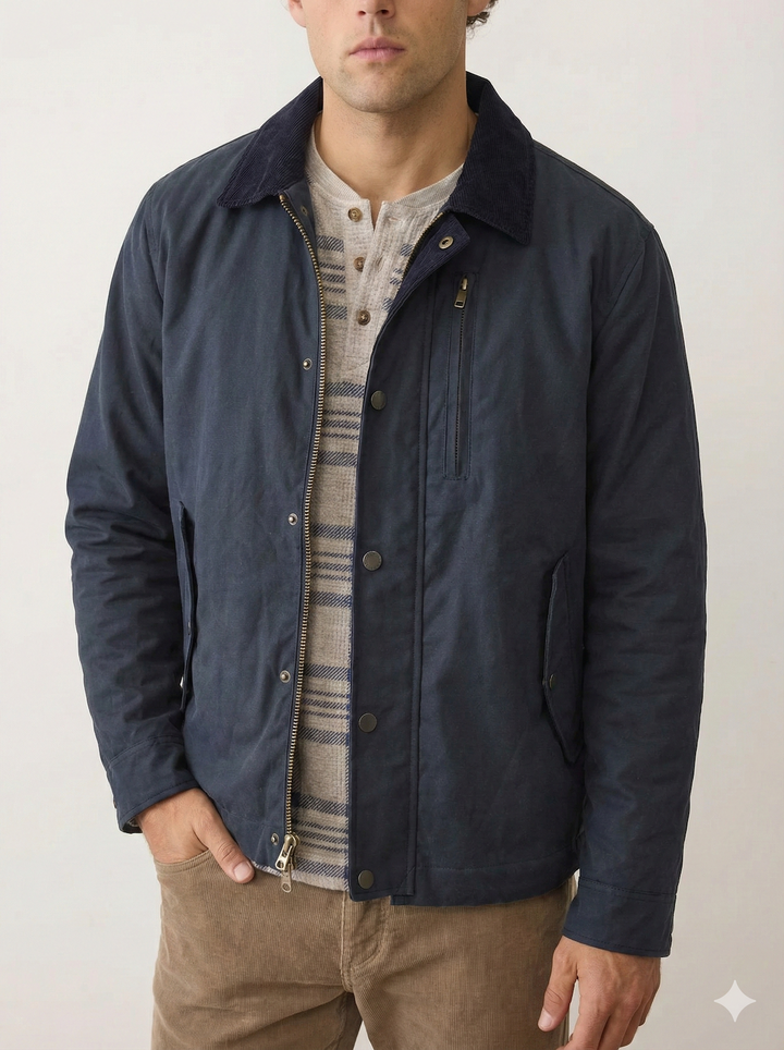 Marine Layer Weston Wax Canvas Barn Jacket