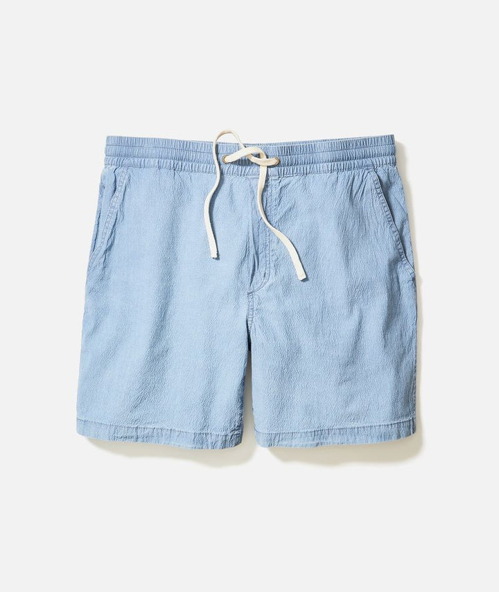 Marine Layer Saturday Seersucker Beach Short 6"