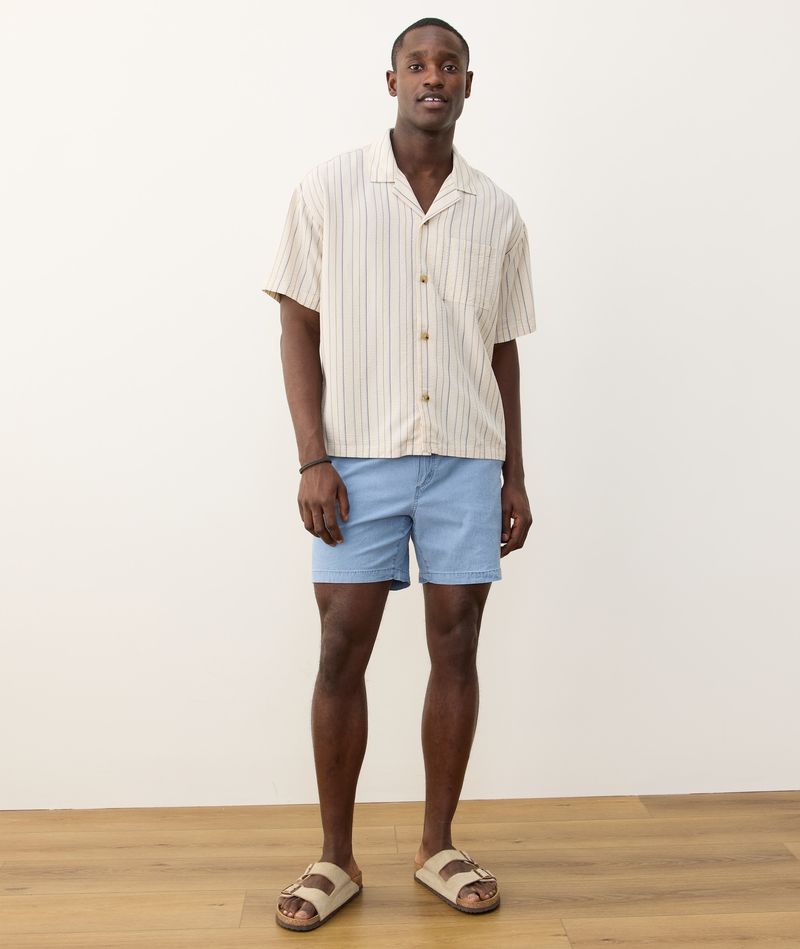 Marine Layer Saturday Seersucker Beach Short 6"