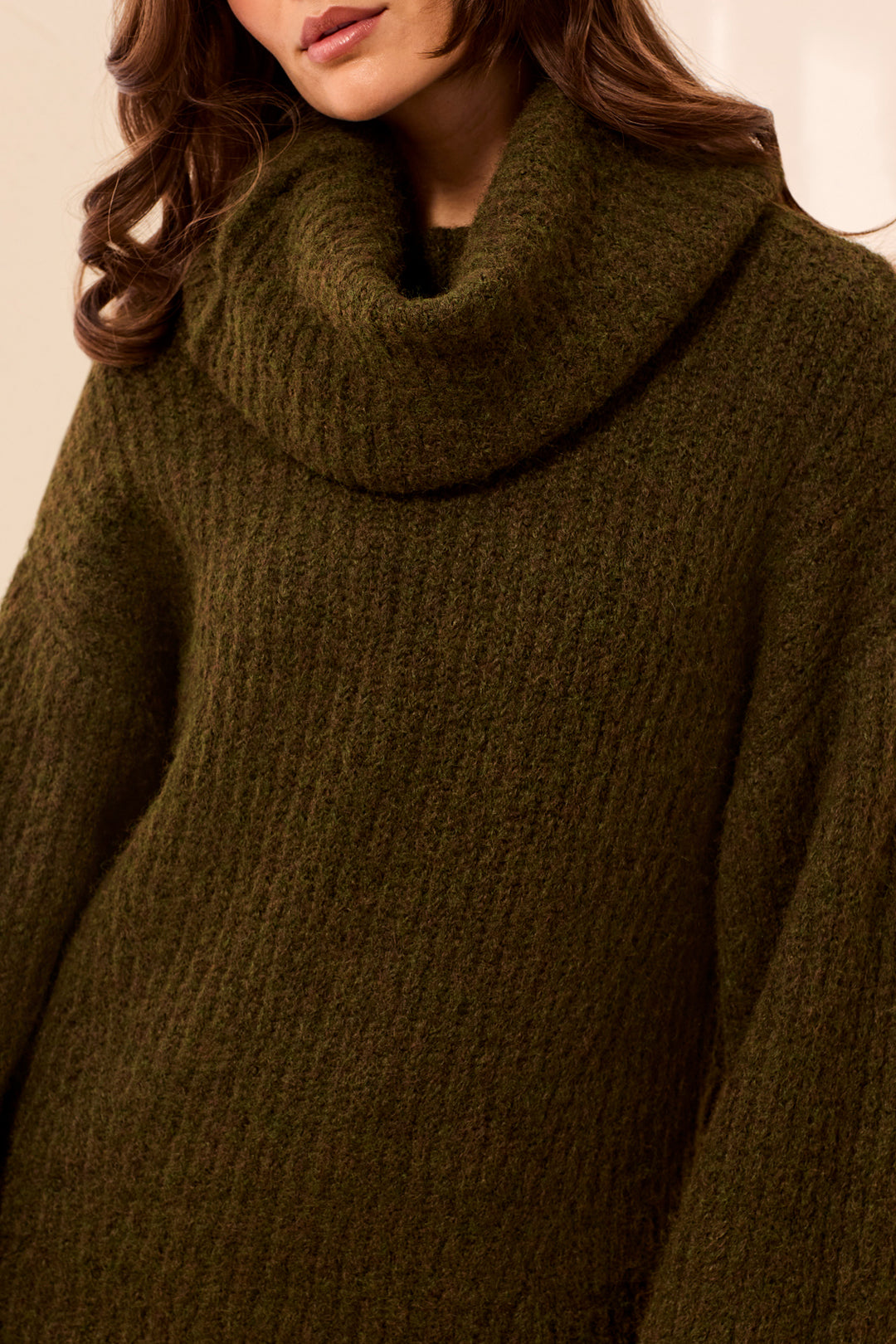 Tribal Drama Funnel Neck Sweater