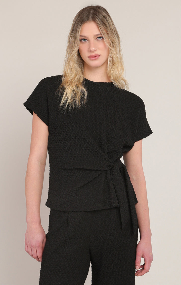 Room34 Textured Knot Top