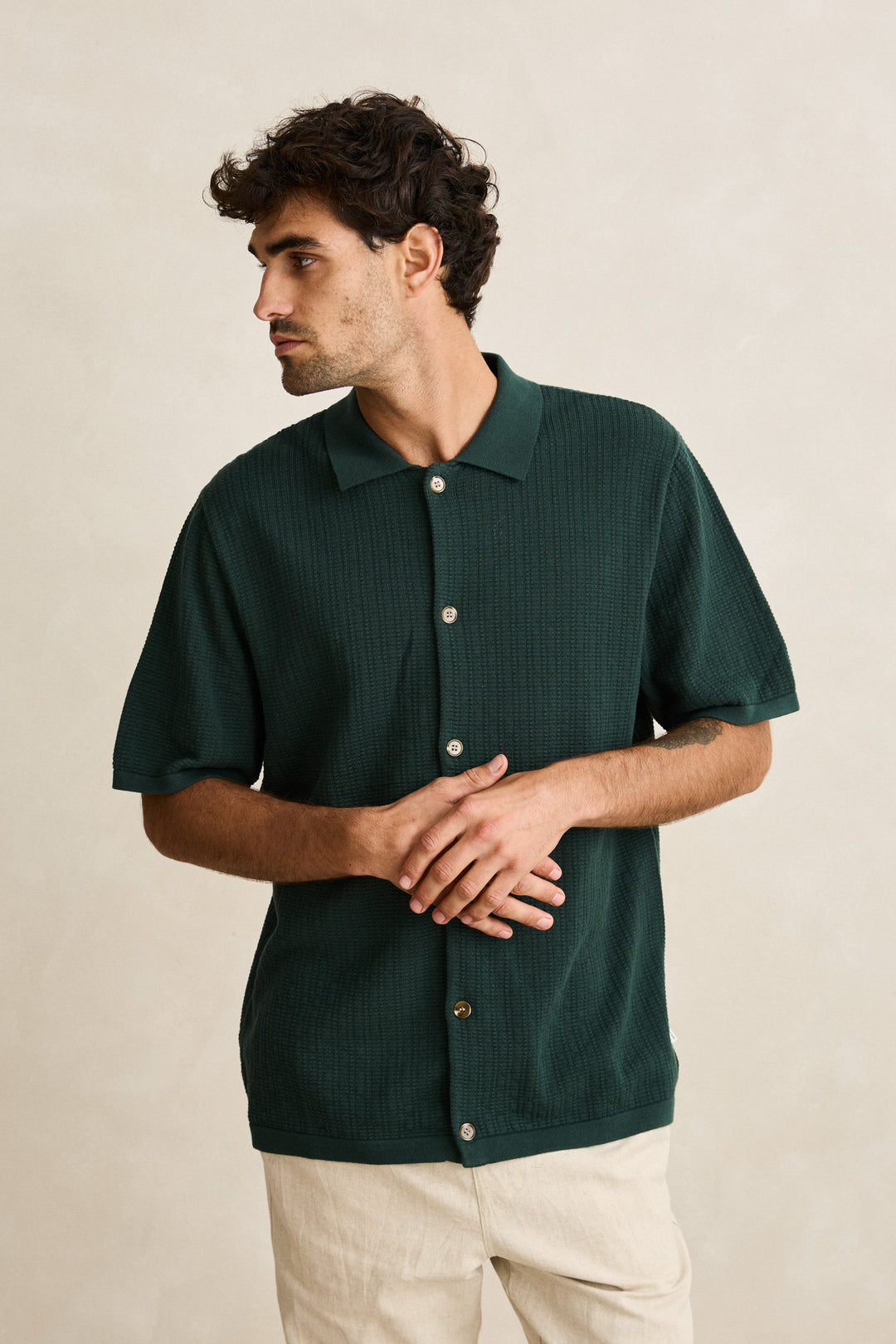 Rhythm Textured Short Sleeve Knit