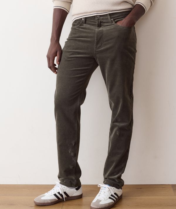 Marine Layer 5 Pocket Flex Terry Slim Straight Cord Pant