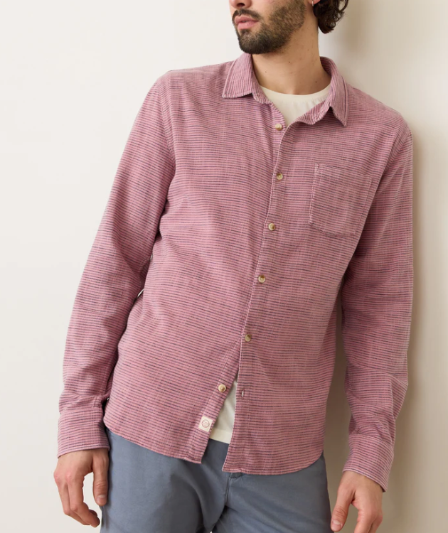 Marine Layer Classic Stretch Long Sleeve Selvage Shirt