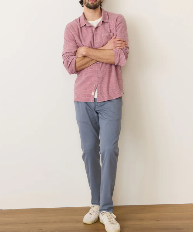 Marine Layer Classic Stretch Long Sleeve Selvage Shirt