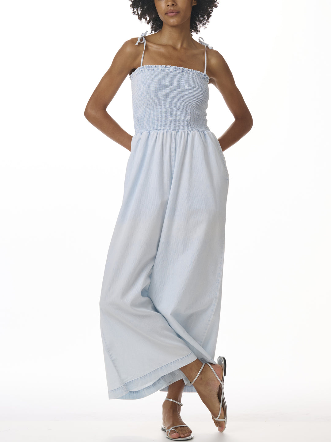 Splendid Indigo Stripe Jumpsuit