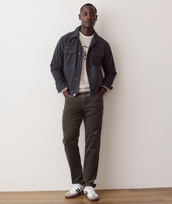 Marine Layer 5 Pocket Flex Terry Slim Straight Cord Pant
