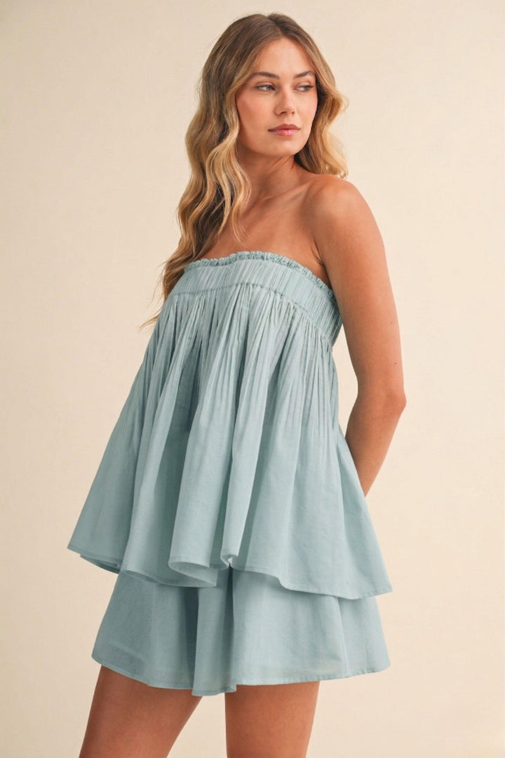 Klesis Crinkle Tube Top and Pant Set