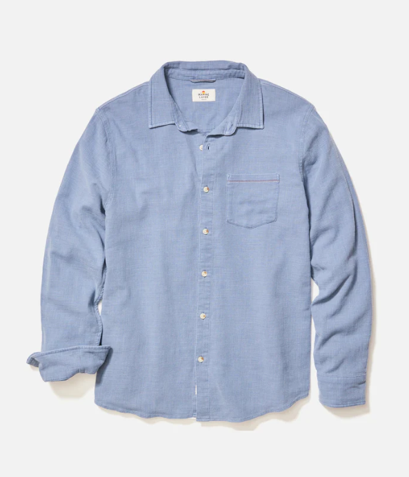 Marine Layer Classic Stretch Long Sleeve Selvage Shirt