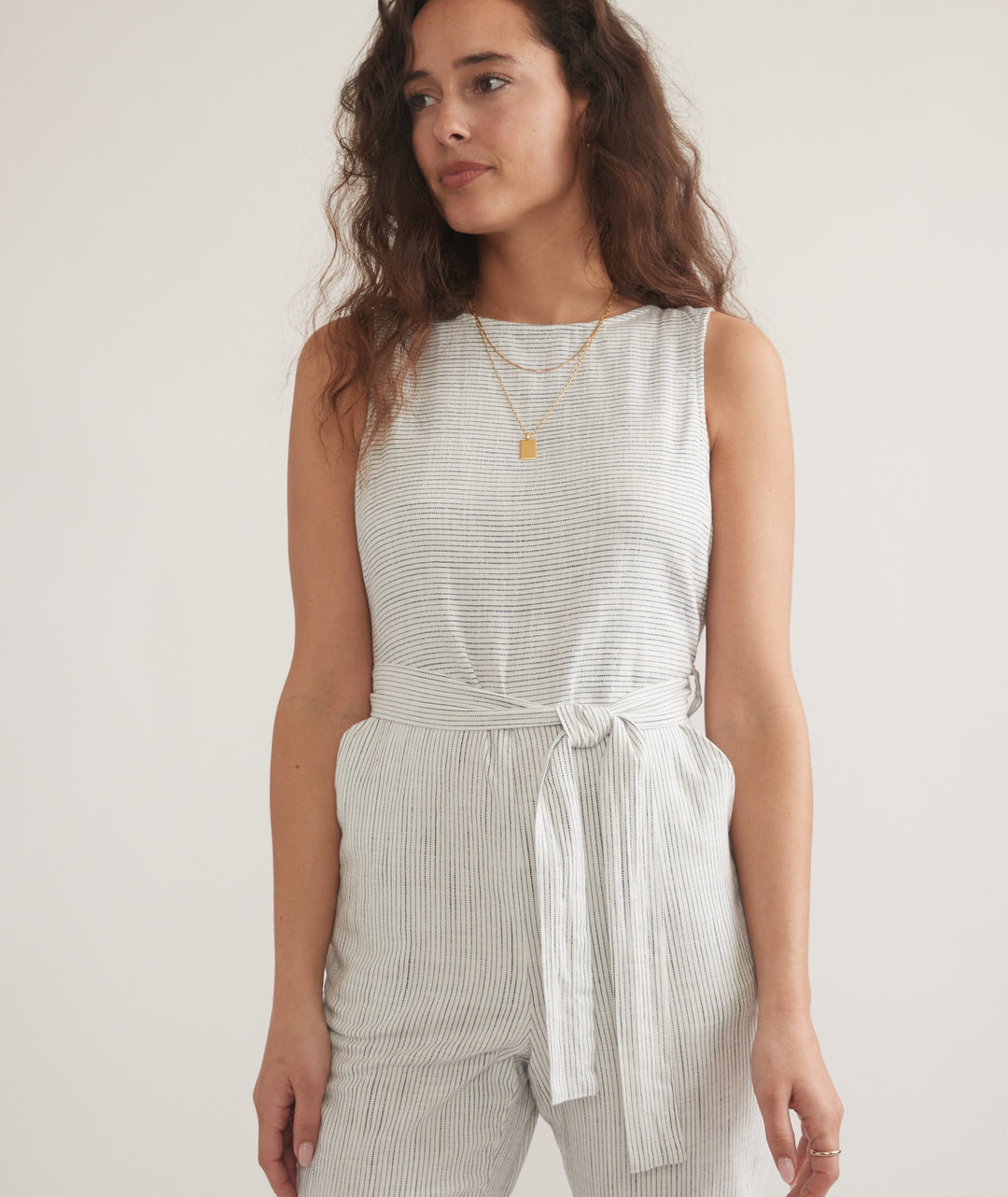 Marine Layer Eloise Belted Jumpsuit