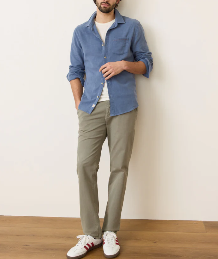 Marine Layer Classic Stretch Long Sleeve Selvage Shirt