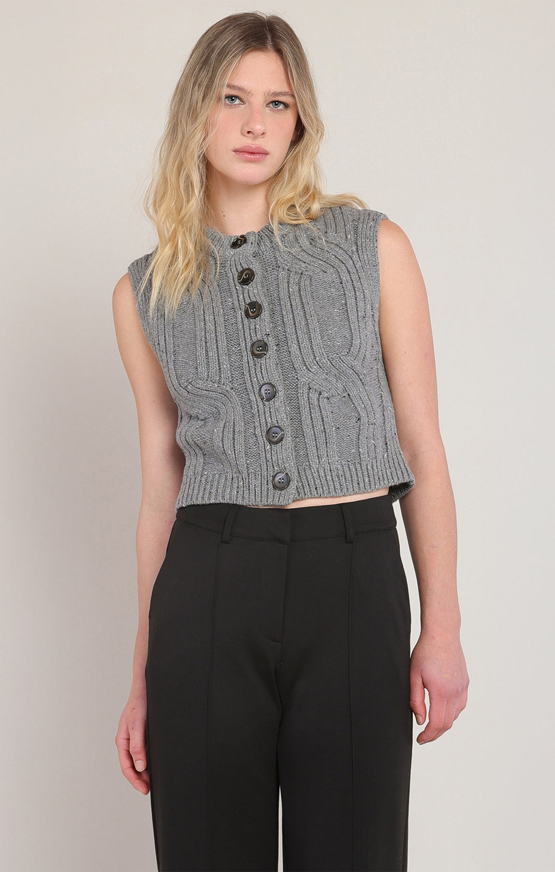 Room34 Cable Sweater Vest