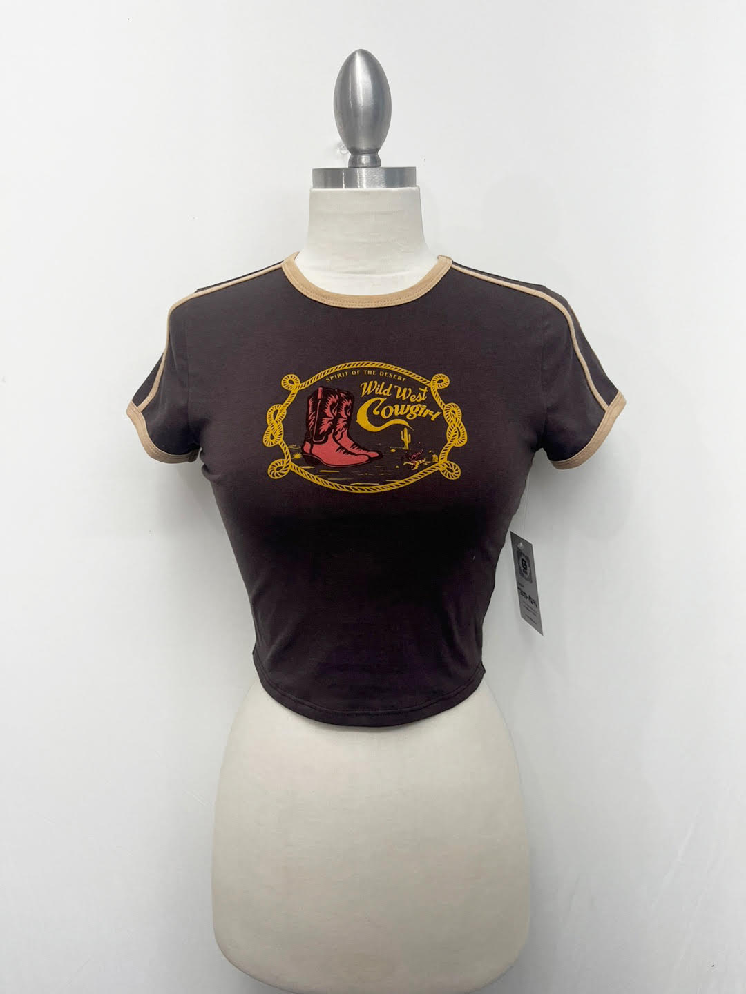 G Mini Wild West Cowgirl Print Tee
