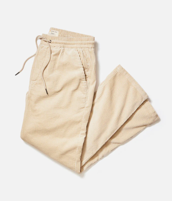 Marine Layer Saturday Corduroy Relaxed Fit Ankle Length Pant