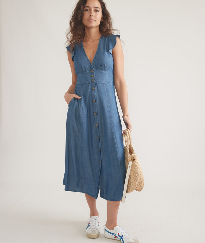 Marine Layer Camila Midi Dress