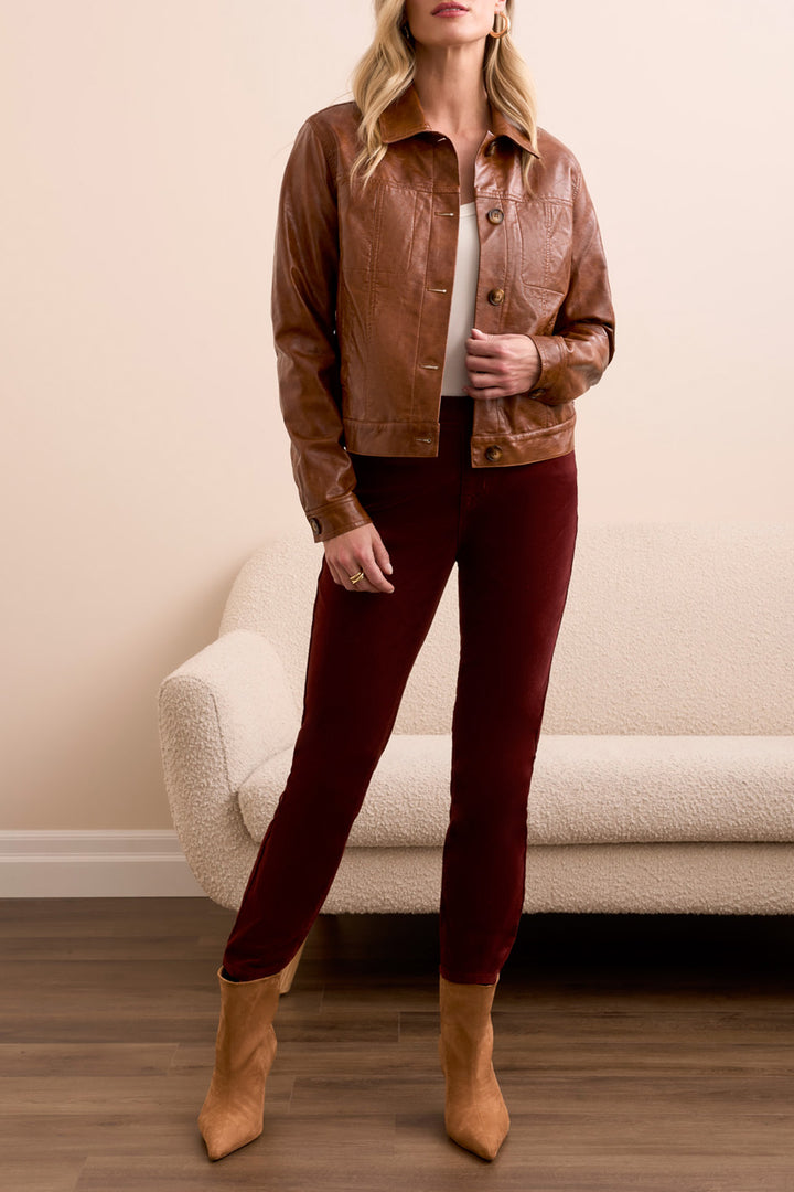 Tribal Button Front Collar Jacket