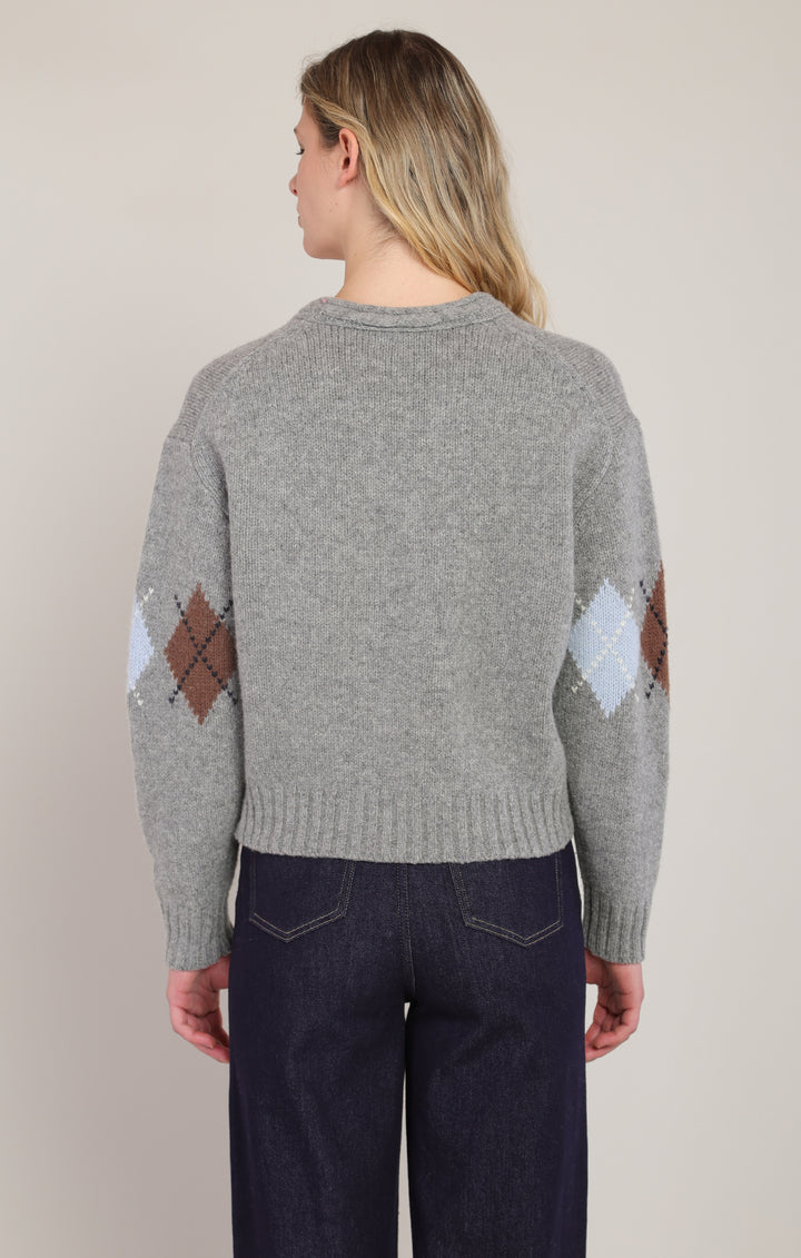 Room34 Argyle Sweater Top
