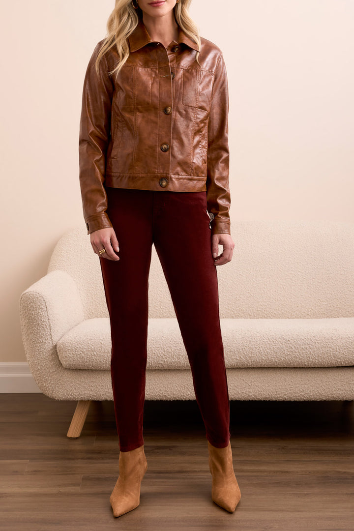 Tribal Button Front Collar Jacket