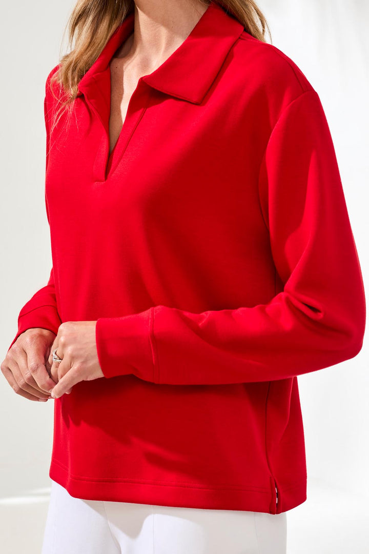 Tribal Techno Lux Johnny Collar Top